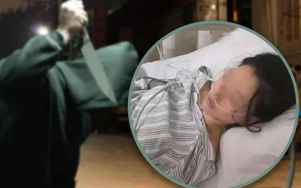 Bị đâm 22 nhát dao ở khu thương mại, người phụ nữ Trung Quốc thoát chết thần kỳ nhờ nâng ngực- Ảnh 1.