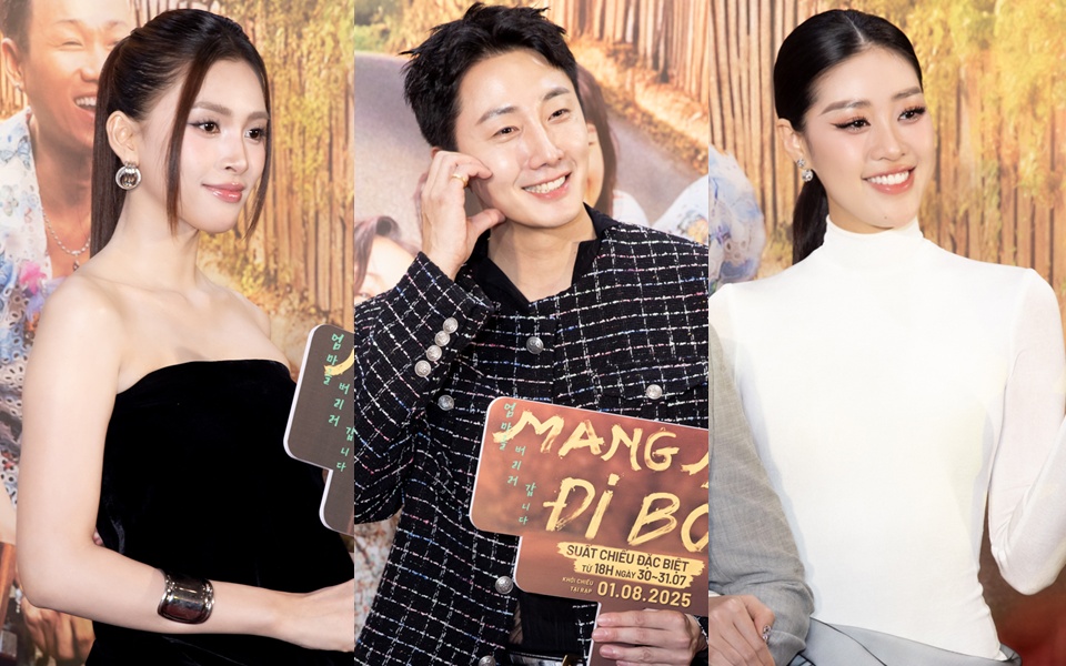 Thảm đỏ hot 1000 độ: Jung Il Woo bê cả giỏ xoài giữa sự kiện, Tiểu Vy - Khánh Vân đọ sắc tưng bừng bất phân thắng bại