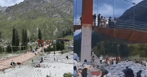 Cận cảnh hiện trường vụ đứt cáp cầu treo ở khu thắng cảnh Tân Cương: 5 người chết, 24 người bị thương avatar1754546581206 17545465818914437106gifpng