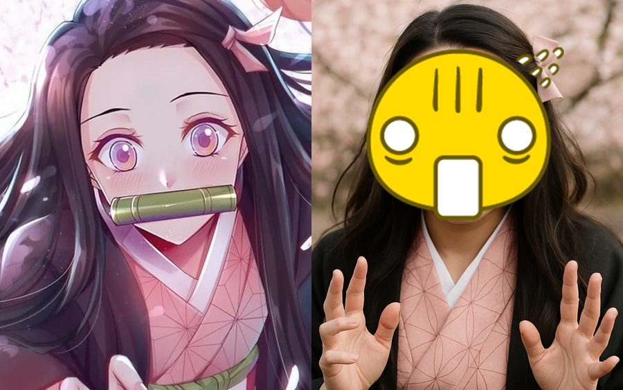 Dàn nhân vật Thanh Gươm Diệt Quỷ hóa người thật: Nhìn tới nữ chính mà sốc nặng