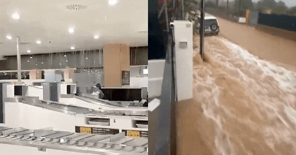 Mưa xối xả gây ngập lụt nghiêm trọng, sân bay tại 1 hòn đảo du lịch nổi tiếng biến thành “thác nước trong nhà” avatar1759239306478 17592393069701240710584gifpng