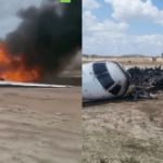 Máy bay chở một bộ trưởng cùng khoảng 20 người khác trượt khỏi đường băng, gần như cháy thành tro avatar1763524322572 17635243228021157955355gifpng