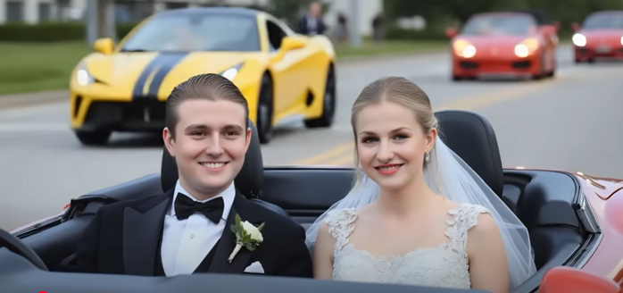 Rộ video cậu út nhà Tổng thống Donald Trump kết hôn- Ảnh 2. Rộ video cậu út nhà Tổng thống Donald Trump kết hôn- Ảnh 2.