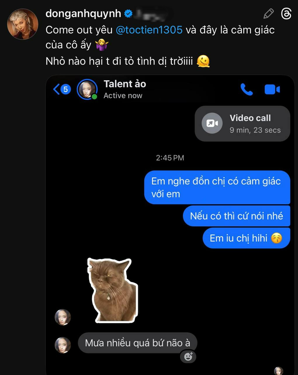 1 sao Vbiz thừa nhận đang yêu Tóc Tiên- Ảnh 1.