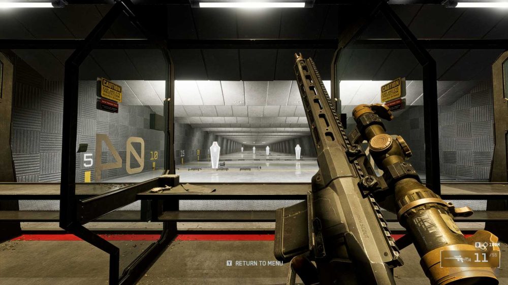 The Mini Scout in the firing range.