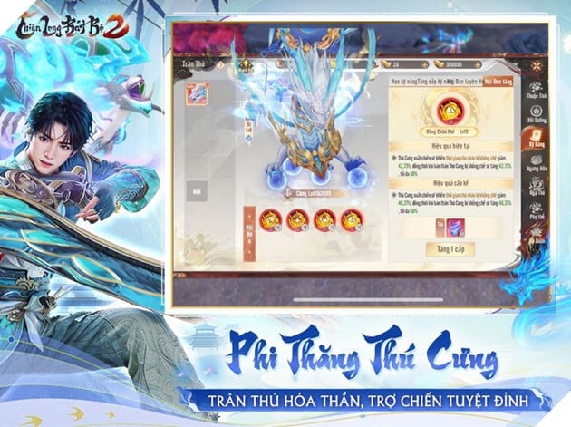 Thien Long Bat Bo 2 VNG dem den tinh nang Phi Thang Thu Cung - Bien PET thanh Than Thu bac Do 4 Thiên Long Bát Bộ 2 VNG đem đến tính năng Phi Thăng Thú Cưng - Biến PET thành Thần Thú bậc Đỏ 4