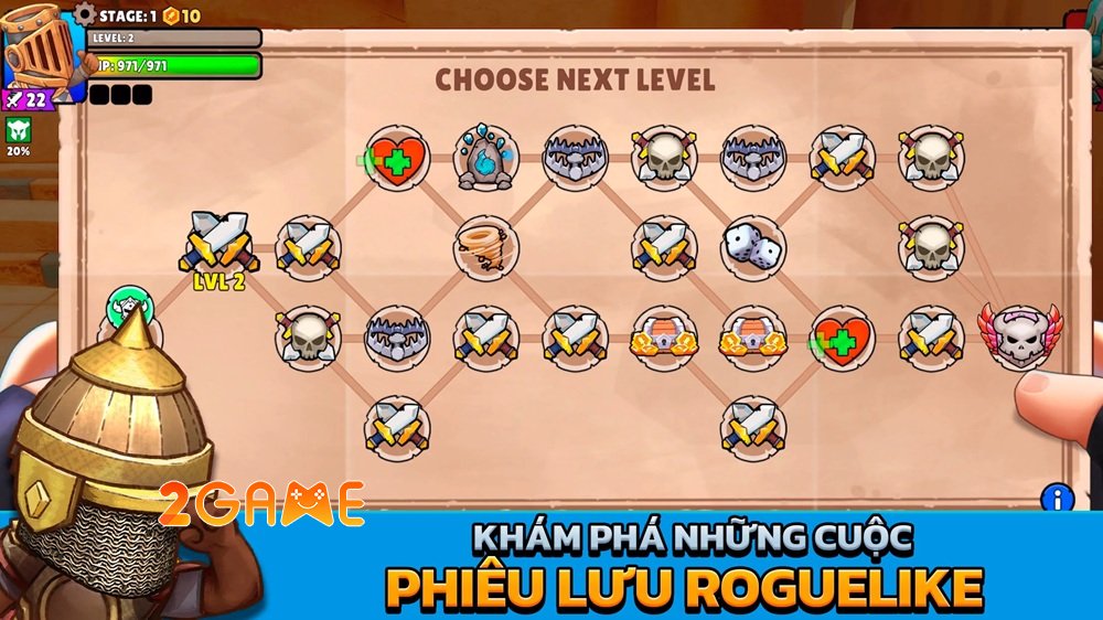 bighelmetsheroesofdestiny-7 Big Helmets: Heroes of Destiny kết hợp độc đáo giữa chiến đấu theo lượt, RPG và roguelike bighelmetsheroesofdestiny 7