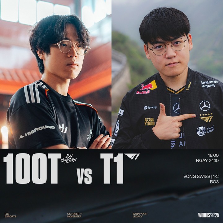 Dự đoán Round 4 vòng Swiss CKTG 2025 (24/10): BLG lấy lại niềm tin, T1 thắng dễ? Dự đoán Round 4 vòng Swiss CKTG 2025 (24/10): BLG lấy lại niềm tin, T1 thắng dễ?