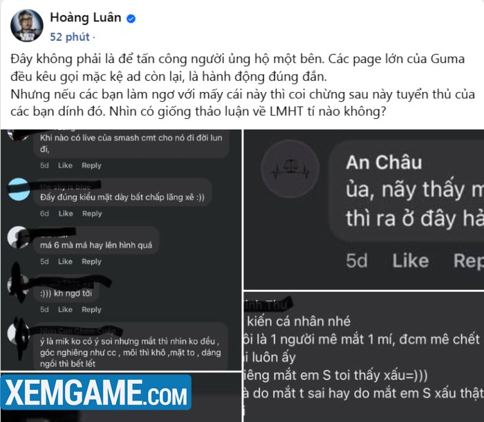BLV Hoàng Luân kêu gọi ngưng tấn công Smash, chỉ ra loạt bình luận gây tranh cãi blv hoang luan keu goi ngung tan cong smash 1