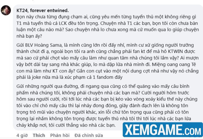 BLV Hoàng Sama “gặp nạn” khi nhắc đến T1 Smash, đùa không vui khiến fan KT “căng” blv hoang sama bi chi trich 2