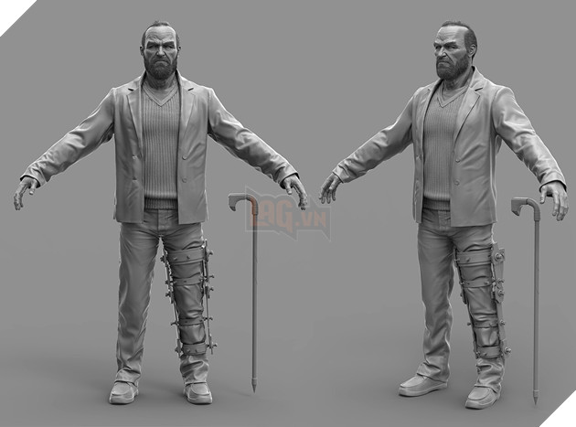 Hang loat anh Concept Ve Du An Game Batman Bi Huy Bo Duoc Chia Se Tren Mang 3 Bruce Wayne phải sử dụng gậy hỗ trợ