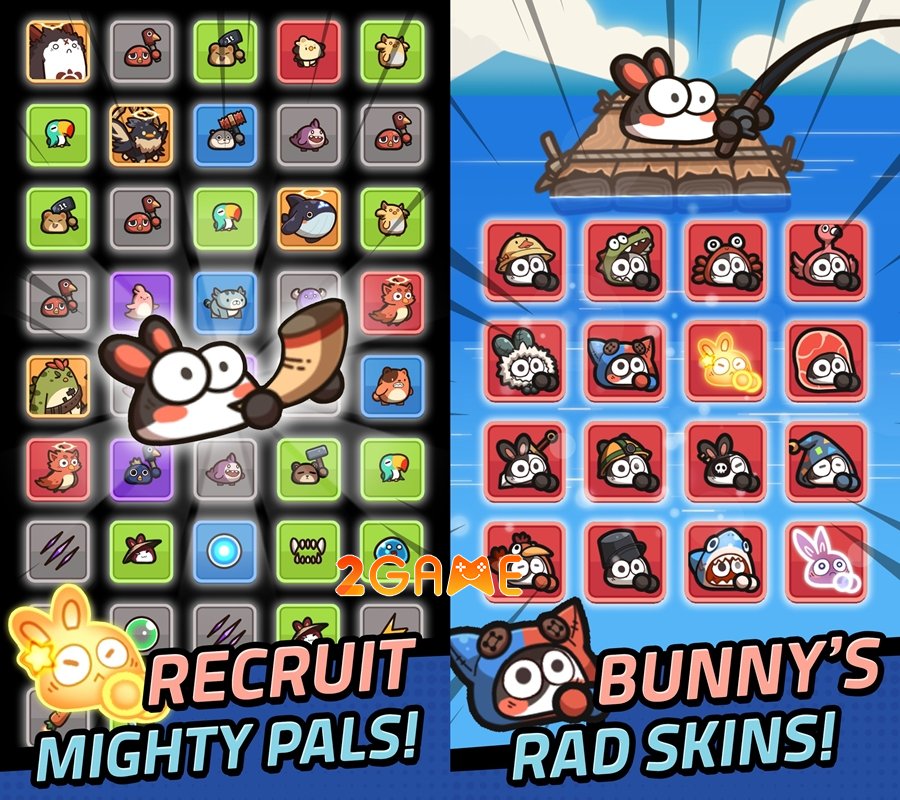 Bunny Game: Hero Pals kết hợp giữa thiết kế đáng yêu và những trận chiến bùng nổ bunnygameheropals 2