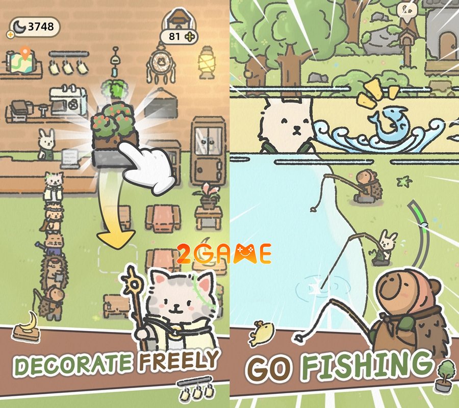 Bunnysip Tale cho phép bạn điều hành một quán cà phê động vật dễ thương bunnysiptale 3