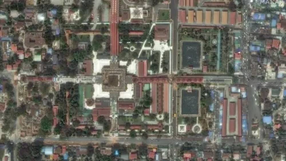 Ảnh vệ tinh trước và sau trận động đất kinh hoàng ở Myanmar- Ảnh 2.