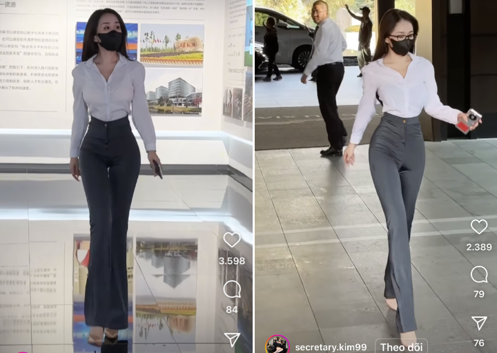 Nữ thư ký gây sốt mạng xã hội với phong cách thời trang vừa đẹp và cuốn hút c2hps5r