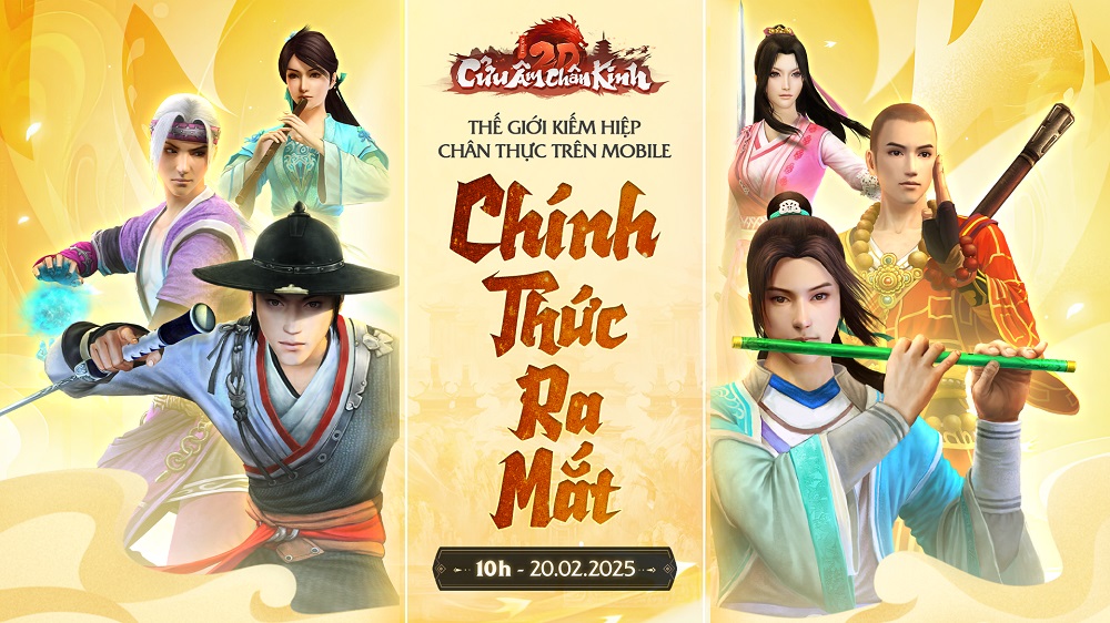 Thế giới kiếm hiệp chân thực trên mobile: Cửu Âm Chân Kinh 2D Mobile chính thức ra mắt tặng ngay IPHONE 16 Promax 1TB cack2dmobile giftcode 8