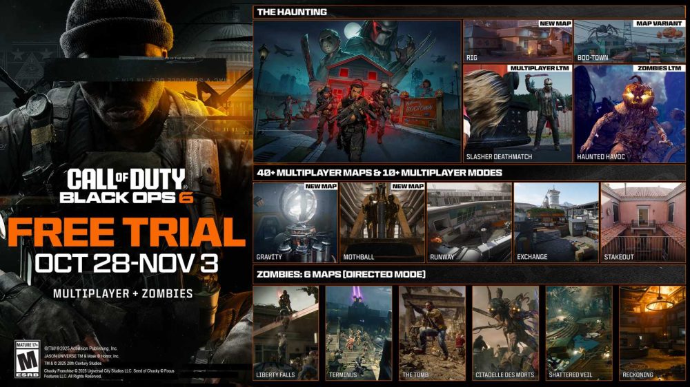 Call of Duty Black Ops 6 Free Trial October 28 through November 3 2025