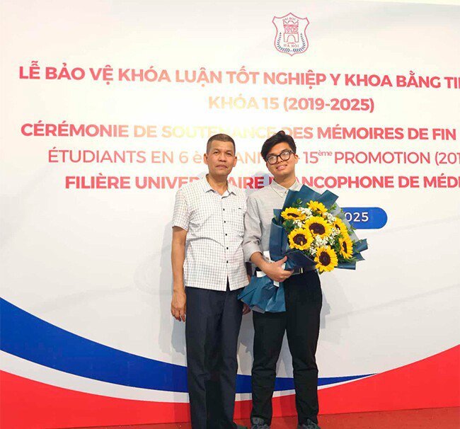 Anh Long mong muốn con trai sẽ bước đi một cách tự tin trên hành trình phía trước