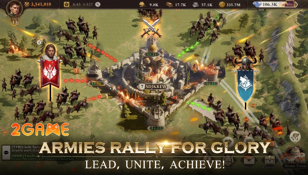 game SLG RTS Charge and Crown