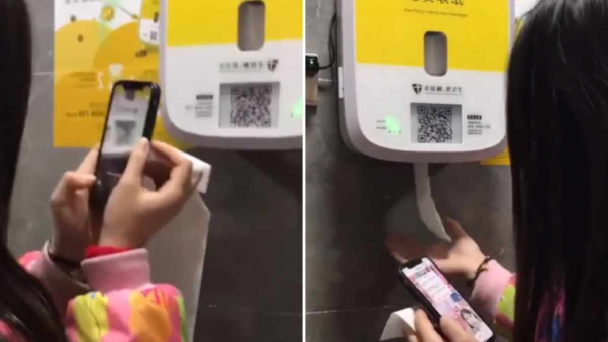 Nhà vệ sinh 'thông minh' của Trung Quốc bắt người dùng xem quảng cáo để lấy giấy vệ sinh- Ảnh 2.