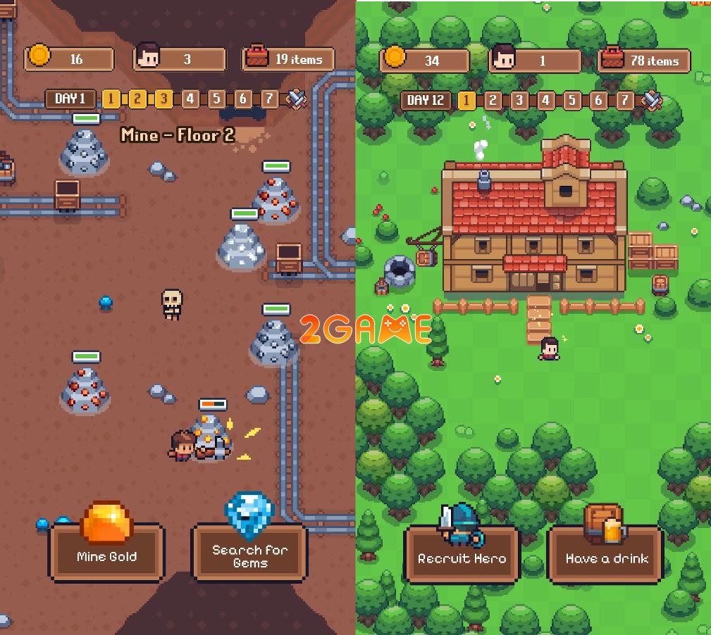 game thủ thành pixel Cloverhold