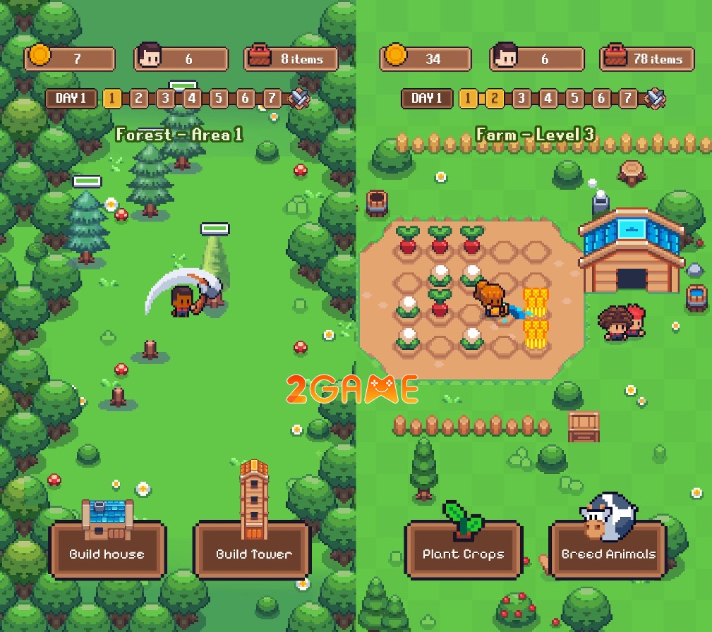 game thủ thành pixel Cloverhold