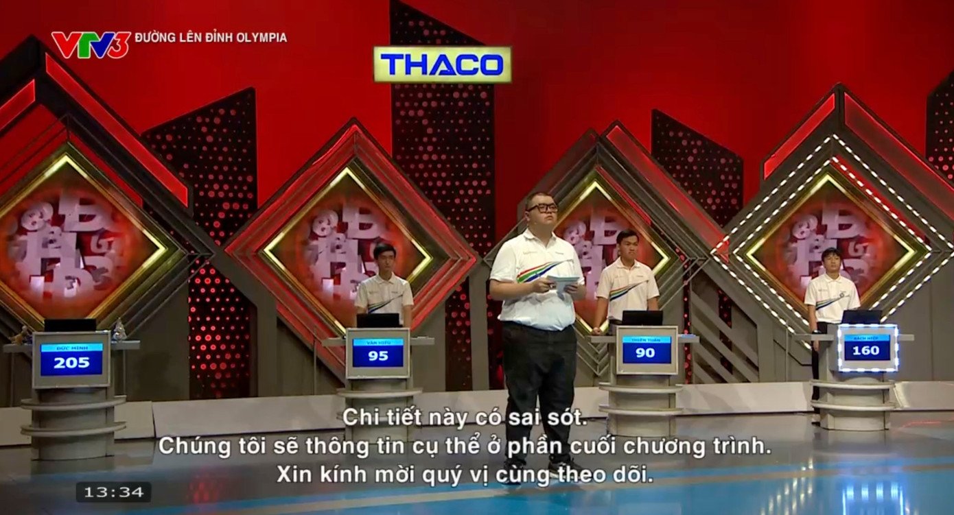 Để xảy ra sai sót, ban tổ chức Đường lên đỉnh Olympia phải xin lỗi - 2