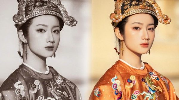 Tham gia diễu hành cổ phục, cô gái gây chú ý vì giống Nam Phương hoàng hậu co gai giong hh 1741484270 401 width740height495 auto cropjpg