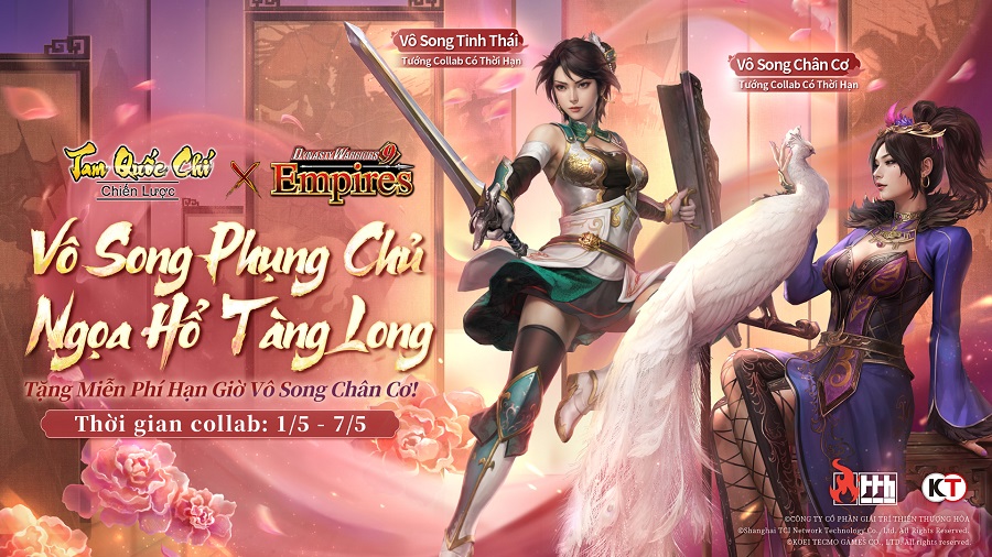 Tam Quốc Chí – Chiến Lược x DYNASTY WARRIORS 9 Empires: Vô Song Collab ra mắt ngày 1/5 collabtqccl 5