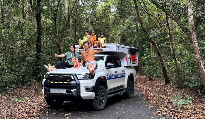 Gia đình nhỏ có nhiều kỷ niệm đẹp sau hành trình xuyên Việt.