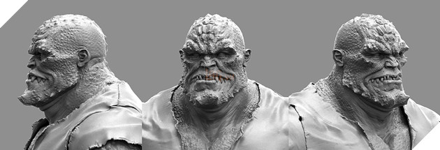 Hang loat anh Concept Ve Du An Game Batman Bi Huy Bo Duoc Chia Se Tren Mang 5 Một số tạo hình của Killer Croc trong dự án bị hủy bỏ