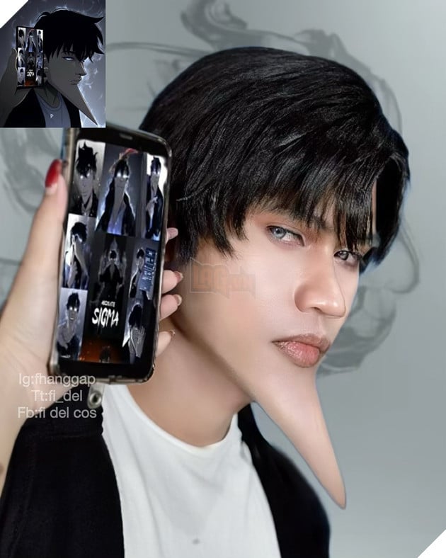 Cuoi khong nhat duoc mom voi bo cosplay Solo Leveling cuc ki doc dao 2 Cười không nhặt được mồm với bộ cosplay Solo Leveling cực kì độc đáo