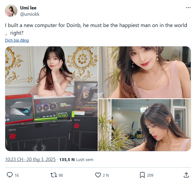 Nhan sắc vợ cựu vương CKTG gây sốt, món quà tặng chồng càng khiến fan