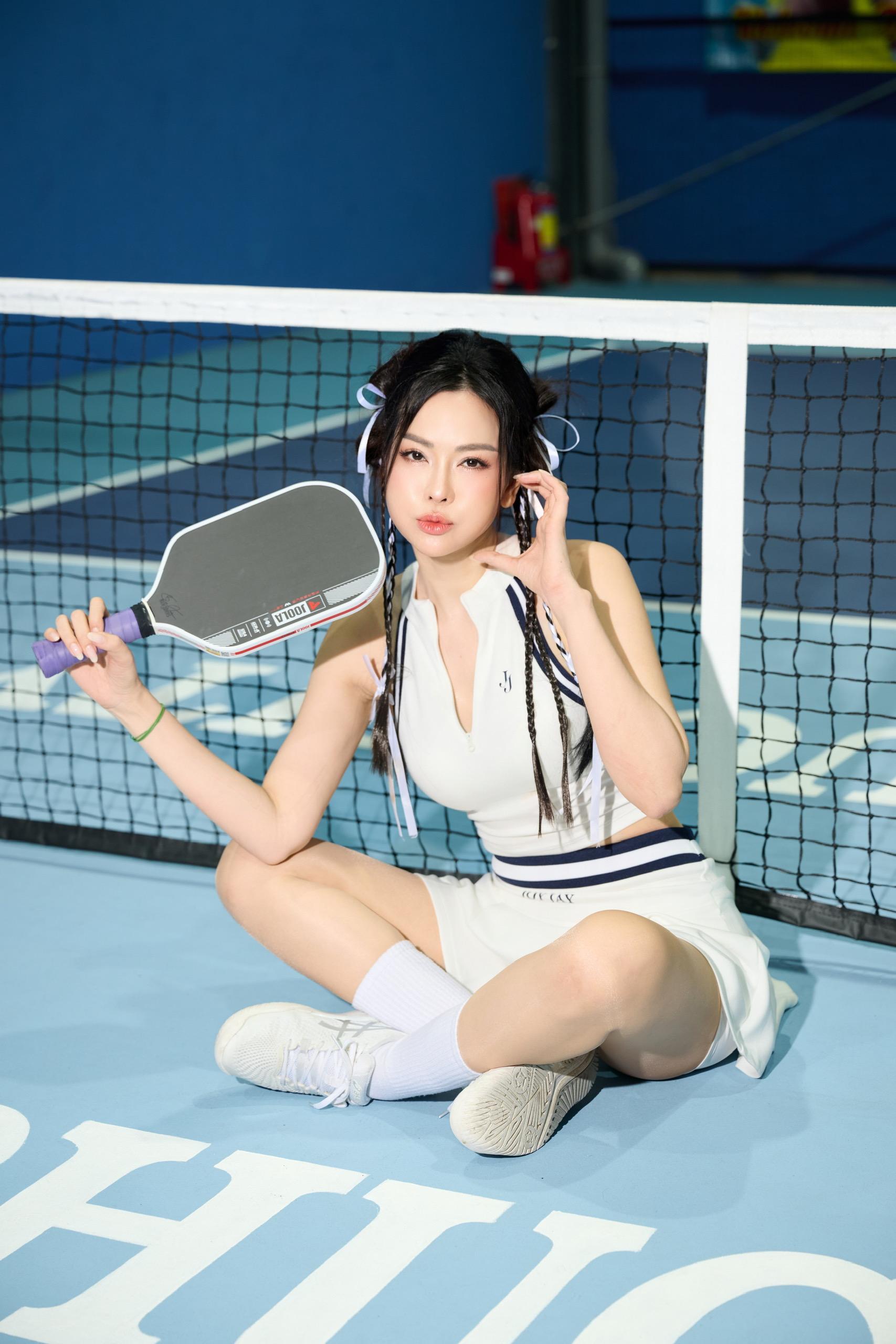 Người đẹp Vbiz mặc gì khó hiểu lên sân pickleball thế này?- Ảnh 8.