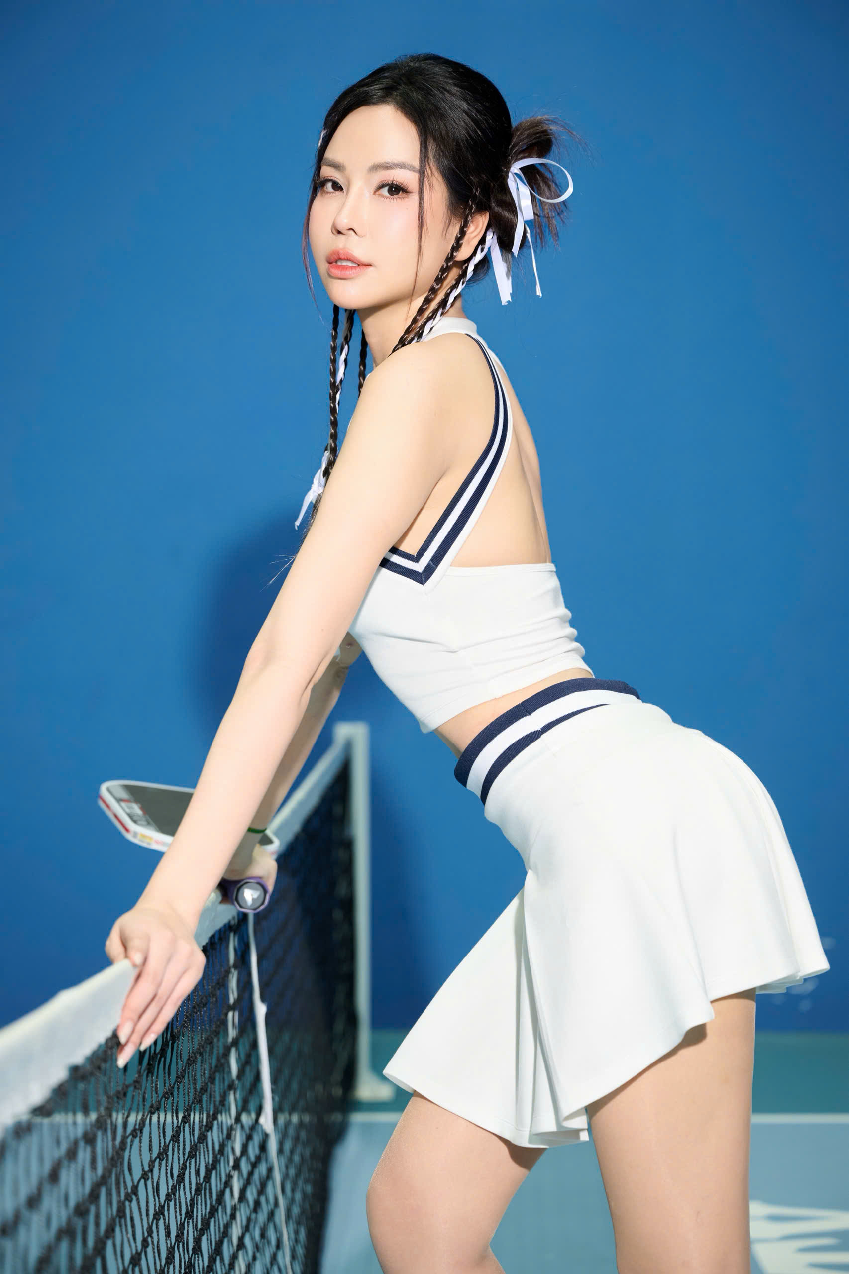 Người đẹp Vbiz mặc gì khó hiểu lên sân pickleball thế này?- Ảnh 11.