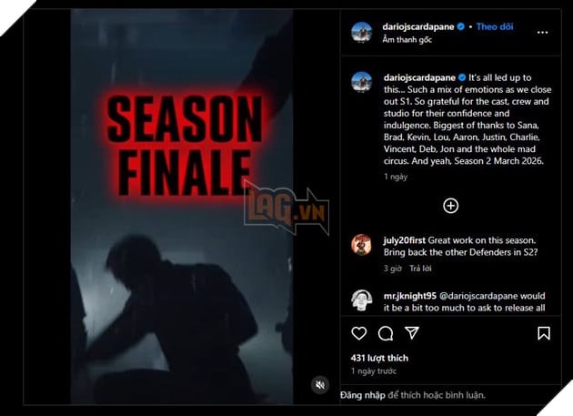 Daredevil: Born Again Chính Thức Được Xác Nhận Trở Lại Mùa 2 Vào Tháng 3 Năm Sau 2