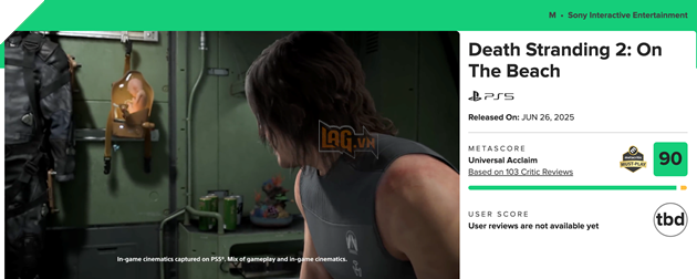 Metacritic hiện đánh giá tựa game mới của Kojima ở 90 điểm