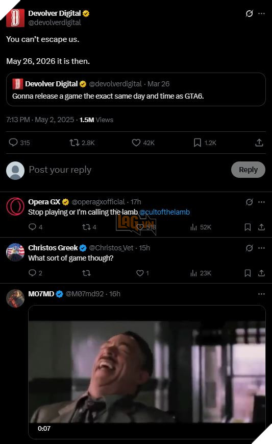 Rockstar Games Doi Ngay Ra Mat GTA VI, Devolver Digital Khang Dinh San Sang Doi Dau 2 Rockstar Games Dời Ngày Ra Mắt GTA VI, Devolver Digital Khẳng Định Sẵn Sàng Đối Đầu 2