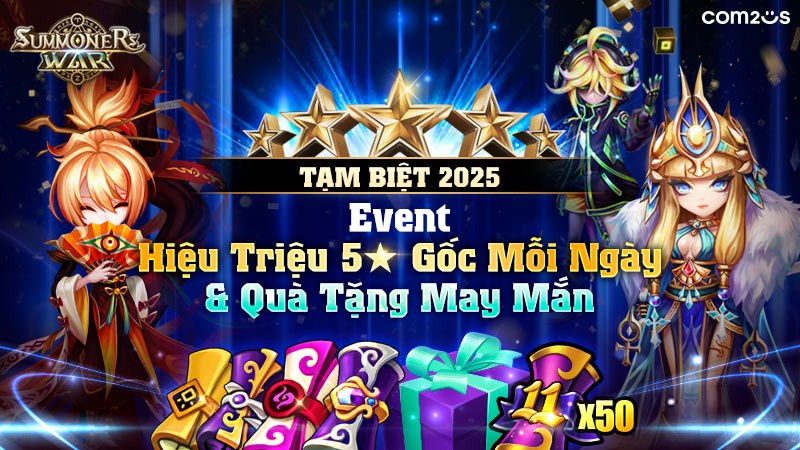 Summoners War bùng nổ chuỗi sự kiện cuối năm ‘Tạm Biệt 2025’ với mưa quà tặng dành cho người chơi dk8byzt