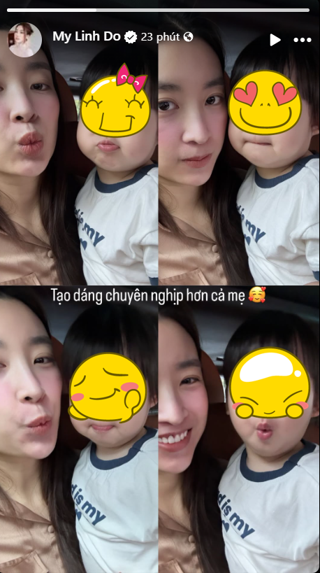 Đỗ Mỹ Linh khoe con gái gần 2 tuổi đã