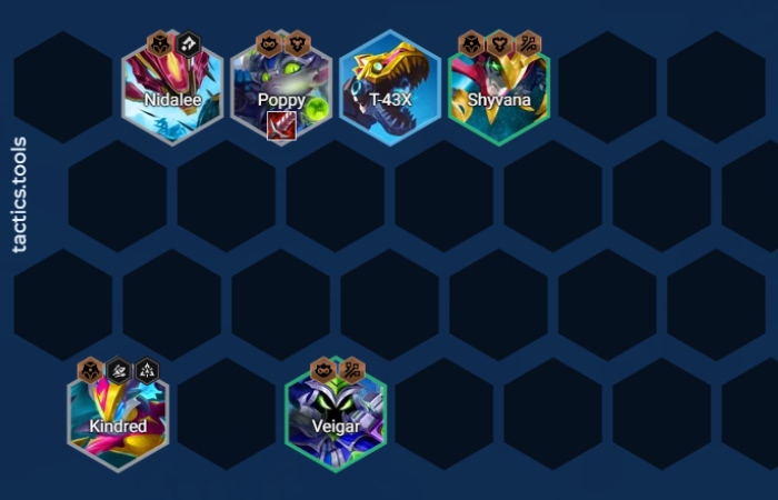 ĐTCL 14.2: Xây dựng đội hình reroll Poppy “Nghiền Nát Nút” sau khi được buff cực mạnh doi hinh rerolll cap 5