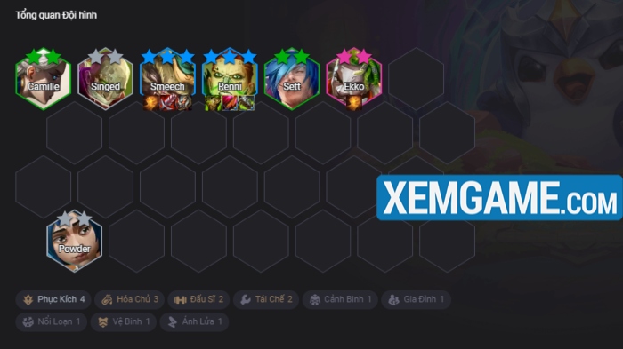 doi-hinh-smeech-1 ĐTCL 13.3: Smeech lần đầu trở thành chủ lực với đội hình reroll Phục Kích doi hinh smeech 1