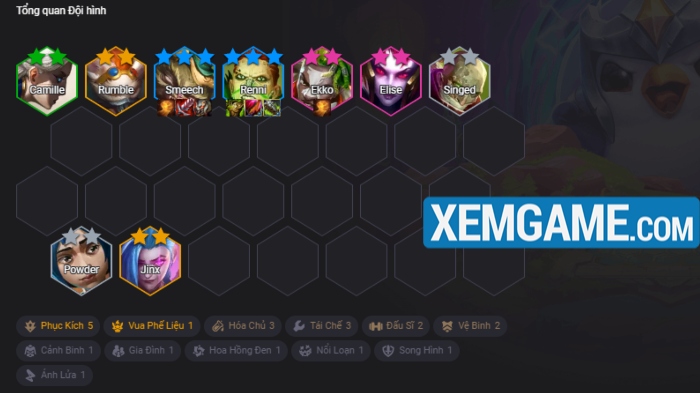 doi-hinh-smeech-2 ĐTCL 13.3: Smeech lần đầu trở thành chủ lực với đội hình reroll Phục Kích doi hinh smeech 2