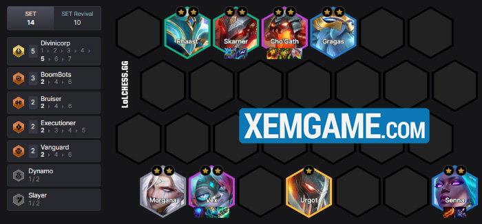 ĐTCL 14.4: Đội hình thuần Thần Pháp dần thay thế Công Nghệ Cao khi ghép cùng Vex doi hinh thuan than phap 4