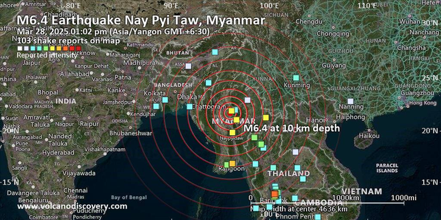 Động đất ở Myanmar nguy hiểm thế nào, sao không được cảnh báo sớm?- Ảnh 1.
