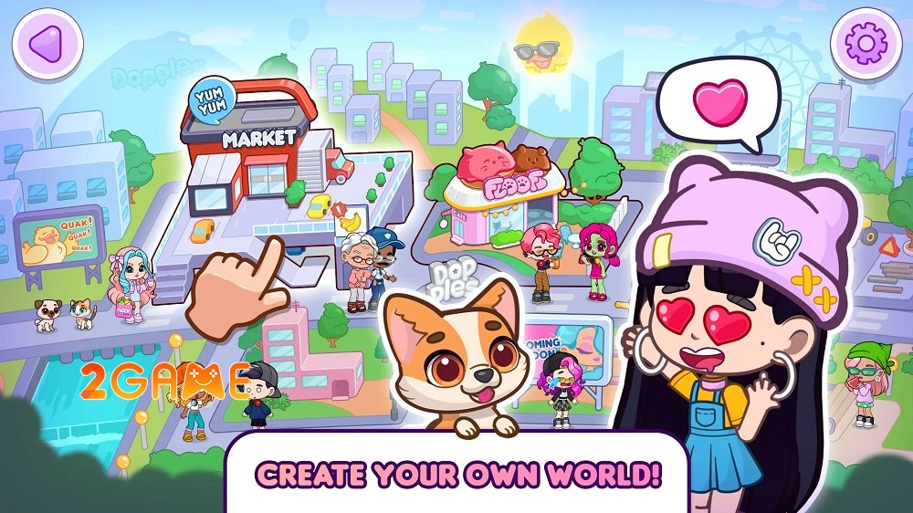 Dopples World – Cuộc phiêu lưu sandbox sáng tạo mở khoá trí tưởng tượng vô tận dopplesworld 1