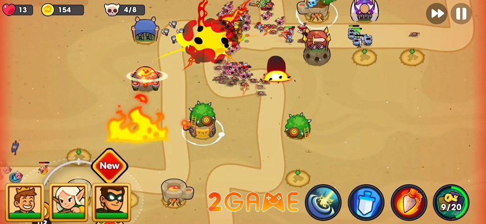 Double Defense TD: Twinhold – Đồ hoạ hoạt hình, lối chơi ấn tượng doubledefensetdtwinhold 4