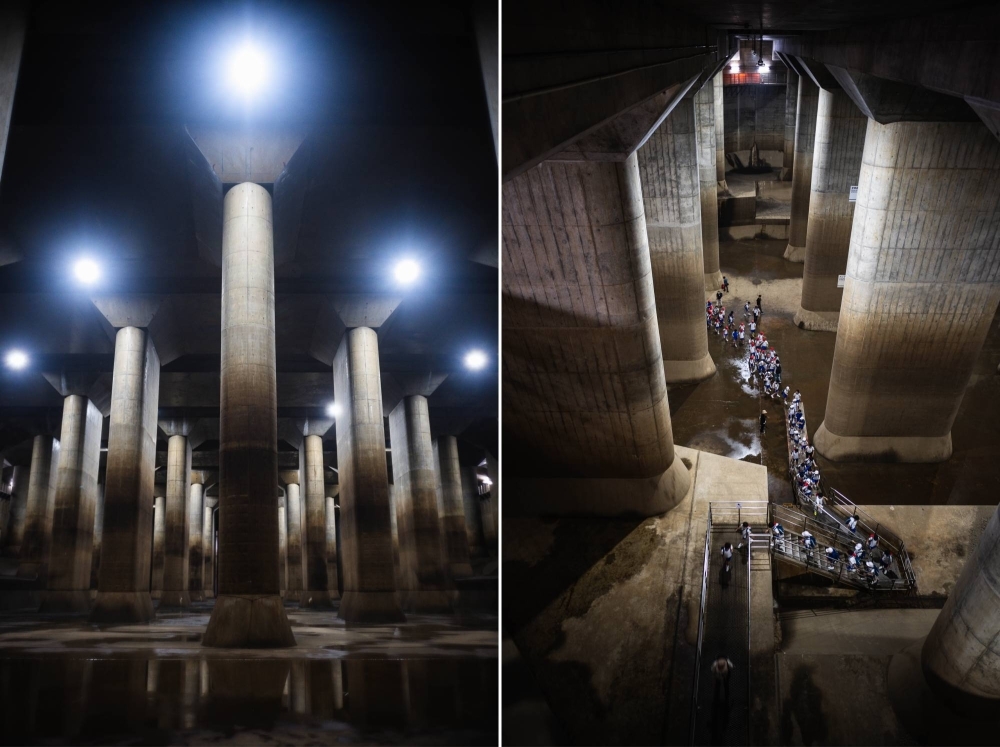 50 mét dưới lòng đất Tokyo: 'Ngôi đền ngầm' trị giá 2 tỷ USD giúp Nhật Bản chặn đứng thảm họa lũ lụt- Ảnh 1.