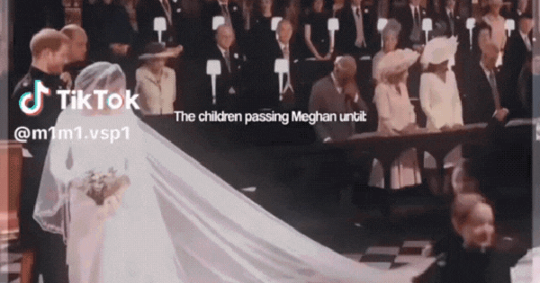 Khoảnh khắc Meghan cúi đầu trước Công chúa Charlotte ngay trong đám cưới của mình gây sốt mạng xã hội downloadmp4 17489645378791822688136 358 0 718 576 crop 1748964672449441198668 17490098245251691028197 17490280412121505775529gifpng