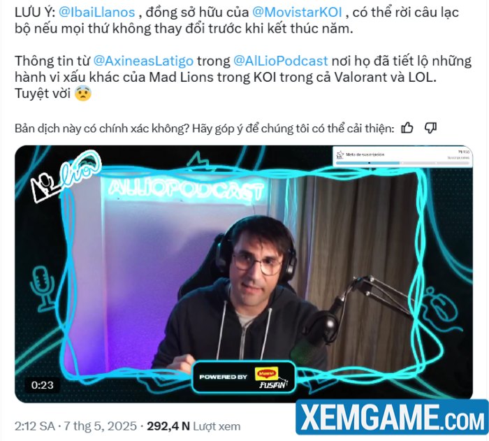 Cựu vương LEC bùng nổ drama: Xuất hiện nghi vấn tuyển thủ bị hãm hại, chủ team bức xúc lên tiếng drama mkoi